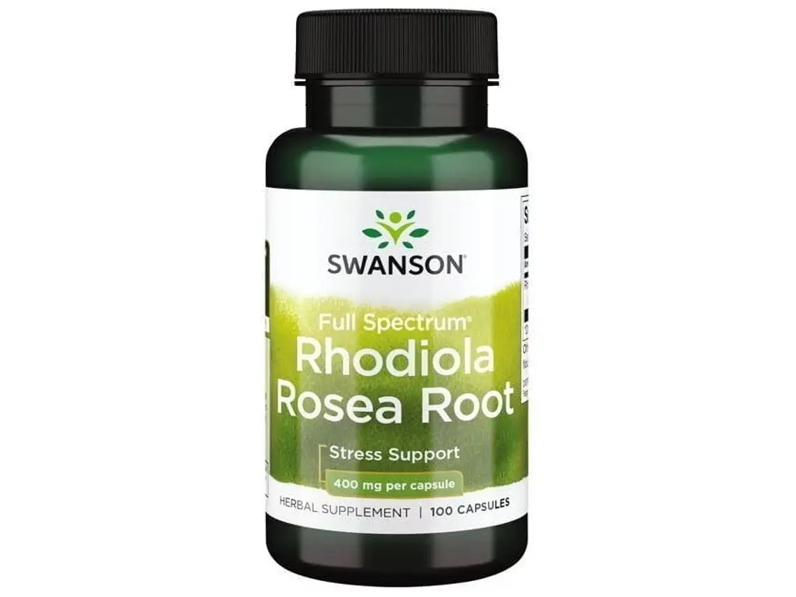 Full Spectrum Rhodiola Rosea Root 400 Mg 100 Cápsulas Swanson 1