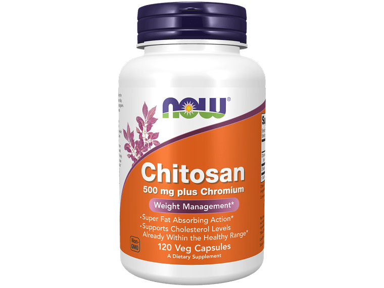Chitosan 500 mg plus Chromium 120 Cápsulas Now 1