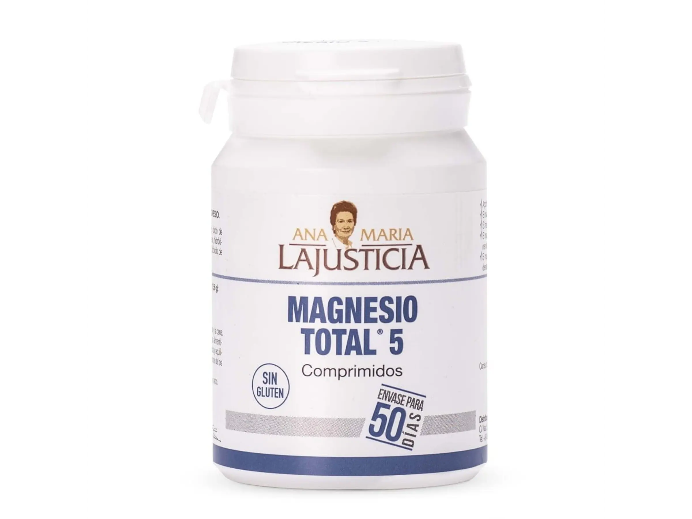 Magnésio Total 5 Sais 100 Comprimidos Ana Maria La Justicia 1