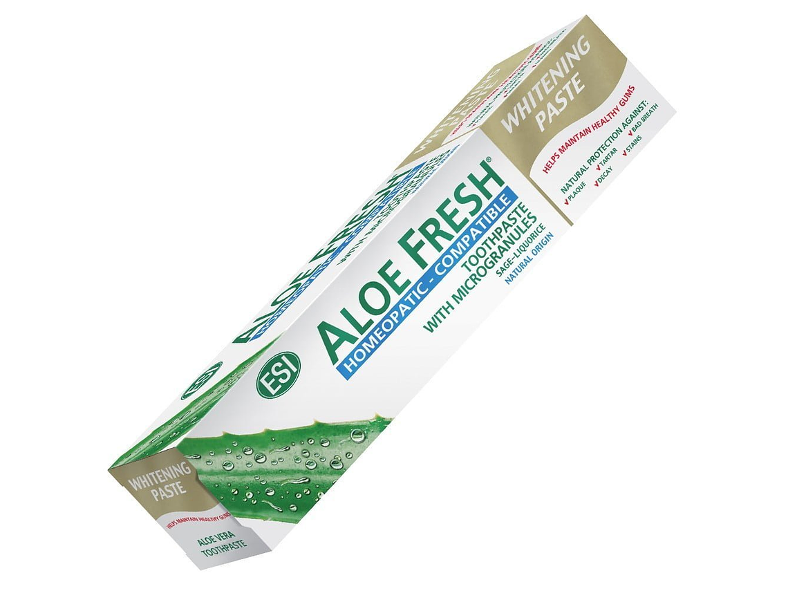 Pasta Dentífrica Aloe Fresh Branqueadora Homeopatica 100 Ml ESI 1