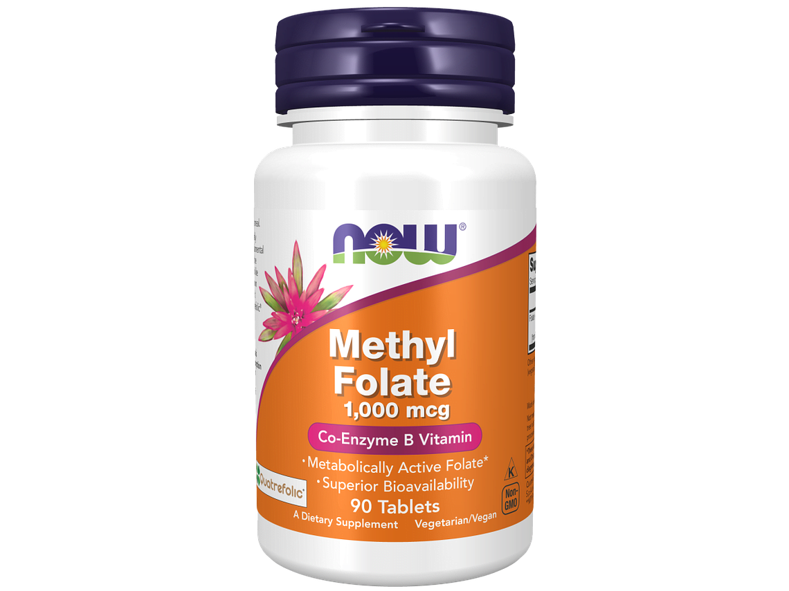 Ácido Fólico Methyl Folate 1000 Mcg 90 Comprimidos Now 1