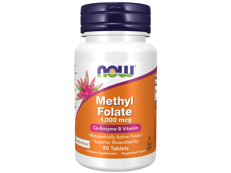 Ácido Fólico Methyl Folate 1000 Mcg 90 Comprimidos Now 1