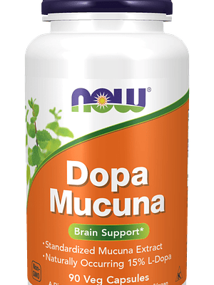 Dopa Mucuna 90 Cápsulas Vegetais Now