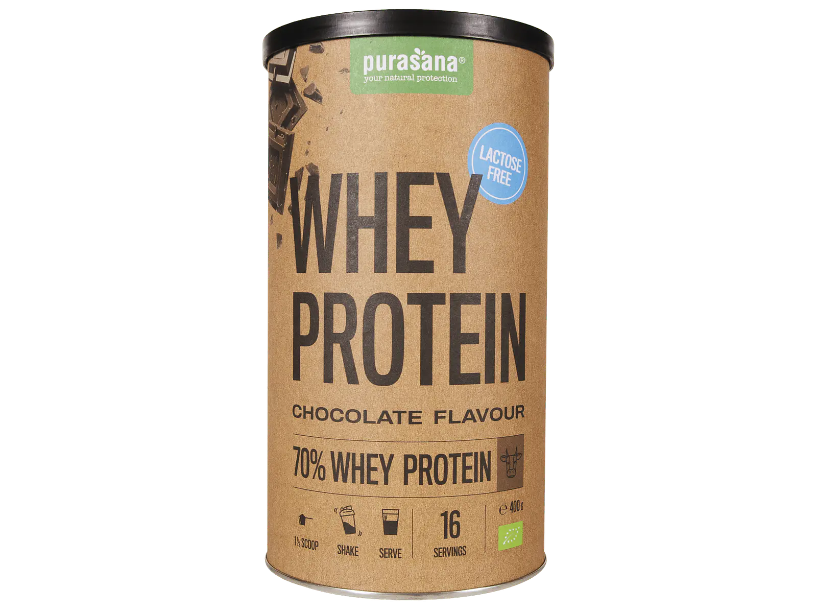 Whey Protein Bio 400g Chocolate Purasana 1