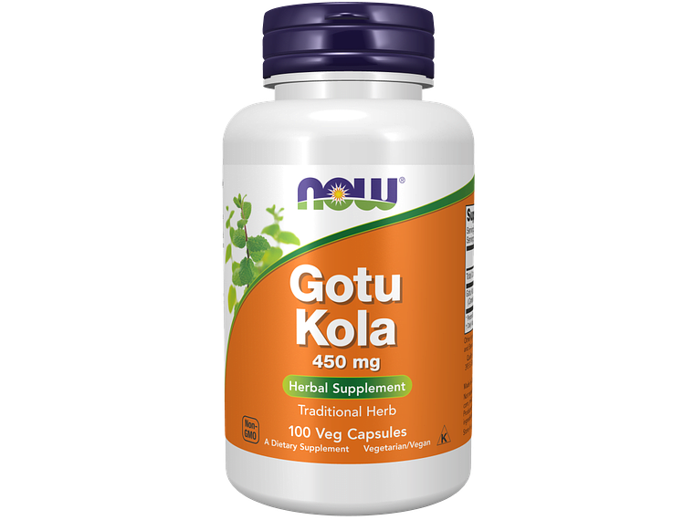 Gotu Kola 450 mg 100 Cápsulas Now 1