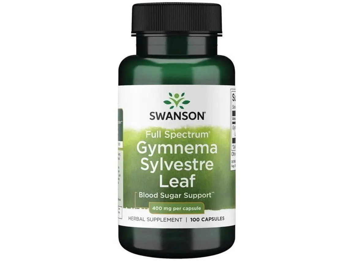 Gymnema Sylvestre 400 mg 100 Cápsulas Swanson 1