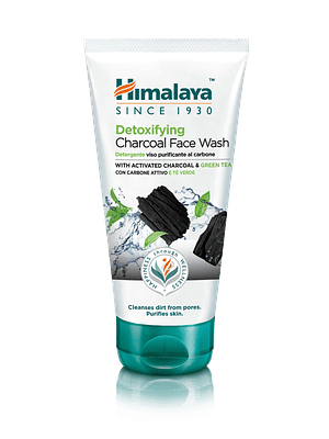 Gel de limpeza facial Detox com Carvão vegetal e Chá verde 150 Ml Himalaya