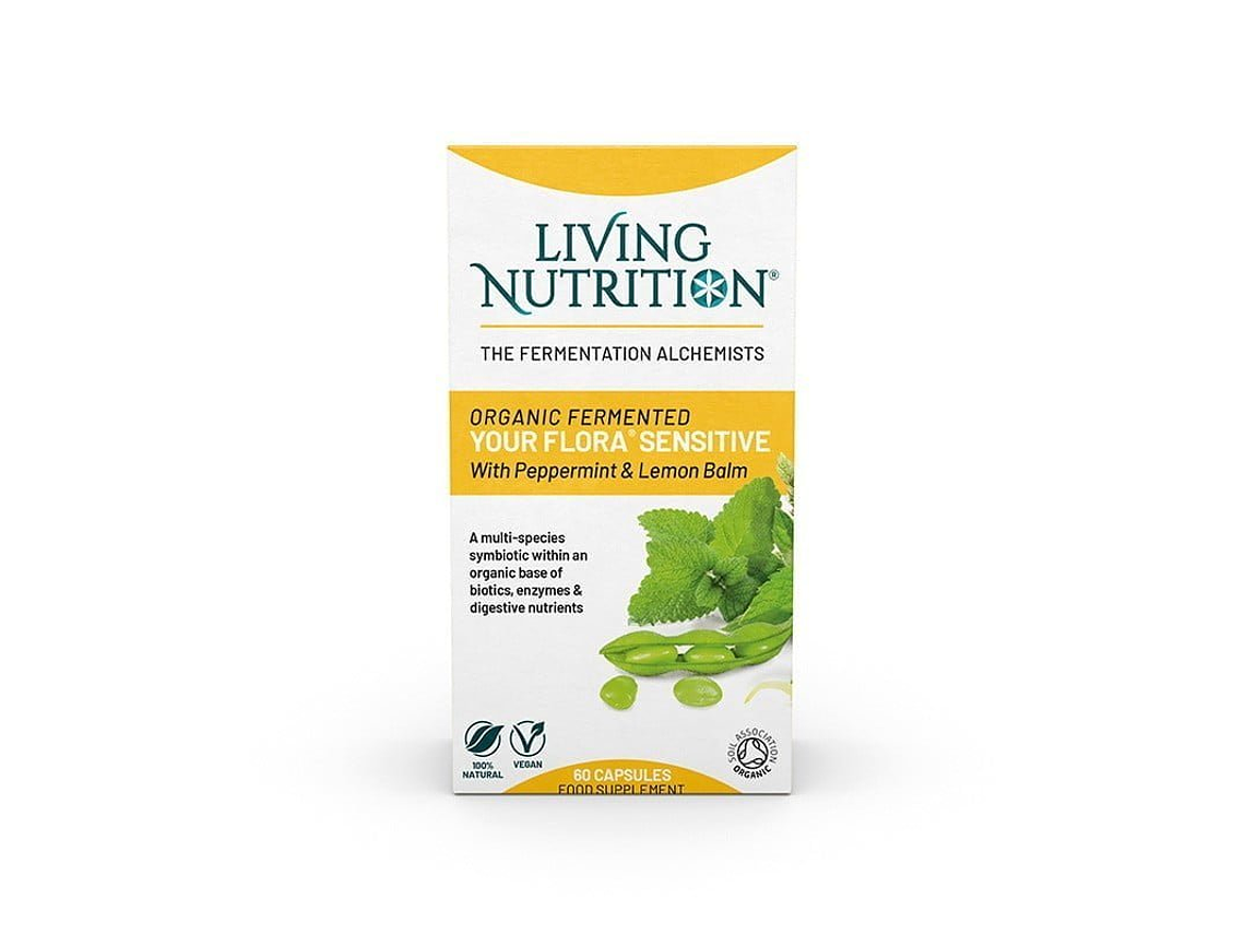 Your Flora Sensitive (Hortelã E Erva Cidreira) Bio 60 Cápsulas Living Nutrition 1