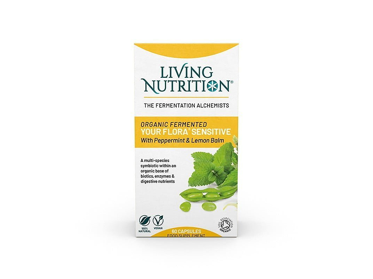 Your Flora Sensitive (Hortelã E Erva Cidreira) Bio 60 Cápsulas Living Nutrition 1