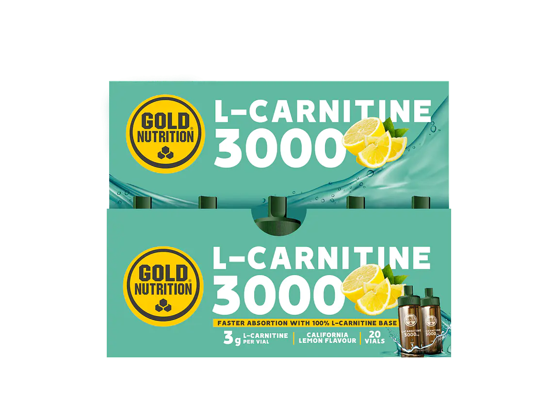 L-Carnitine 3000 Mg Limão 20 Frascos Gold Nutrition 1