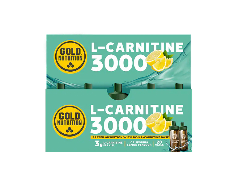 L-Carnitine 3000 Mg Limão 20 Frascos Gold Nutrition 1