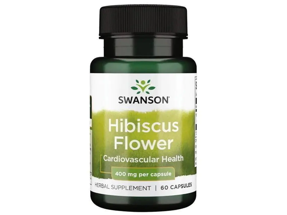 Hibiscus Flower 400 Mg 60 Cápsulas  Swanson 1
