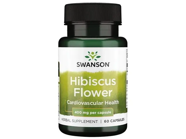 Hibiscus Flower 400 Mg 60 Cápsulas  Swanson 1