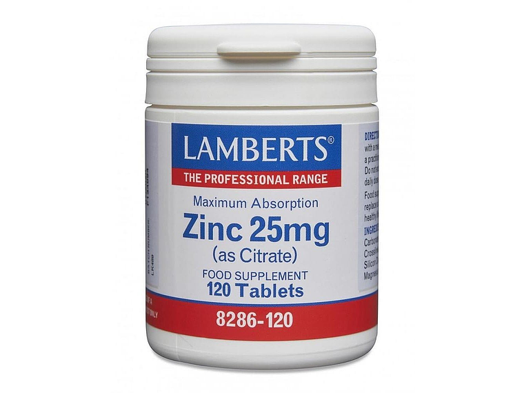 Zinco 25mg 120 Comprimidos Lamberts 1