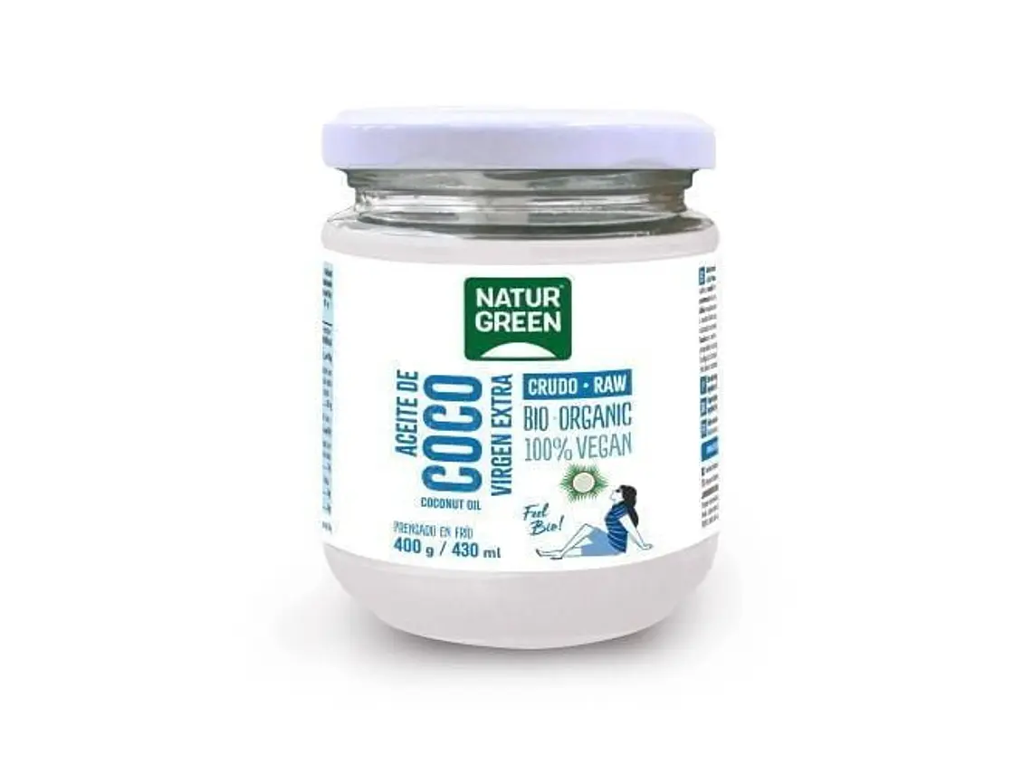 Óleo de Coco Virgem Bio 400G Naturgreen 1