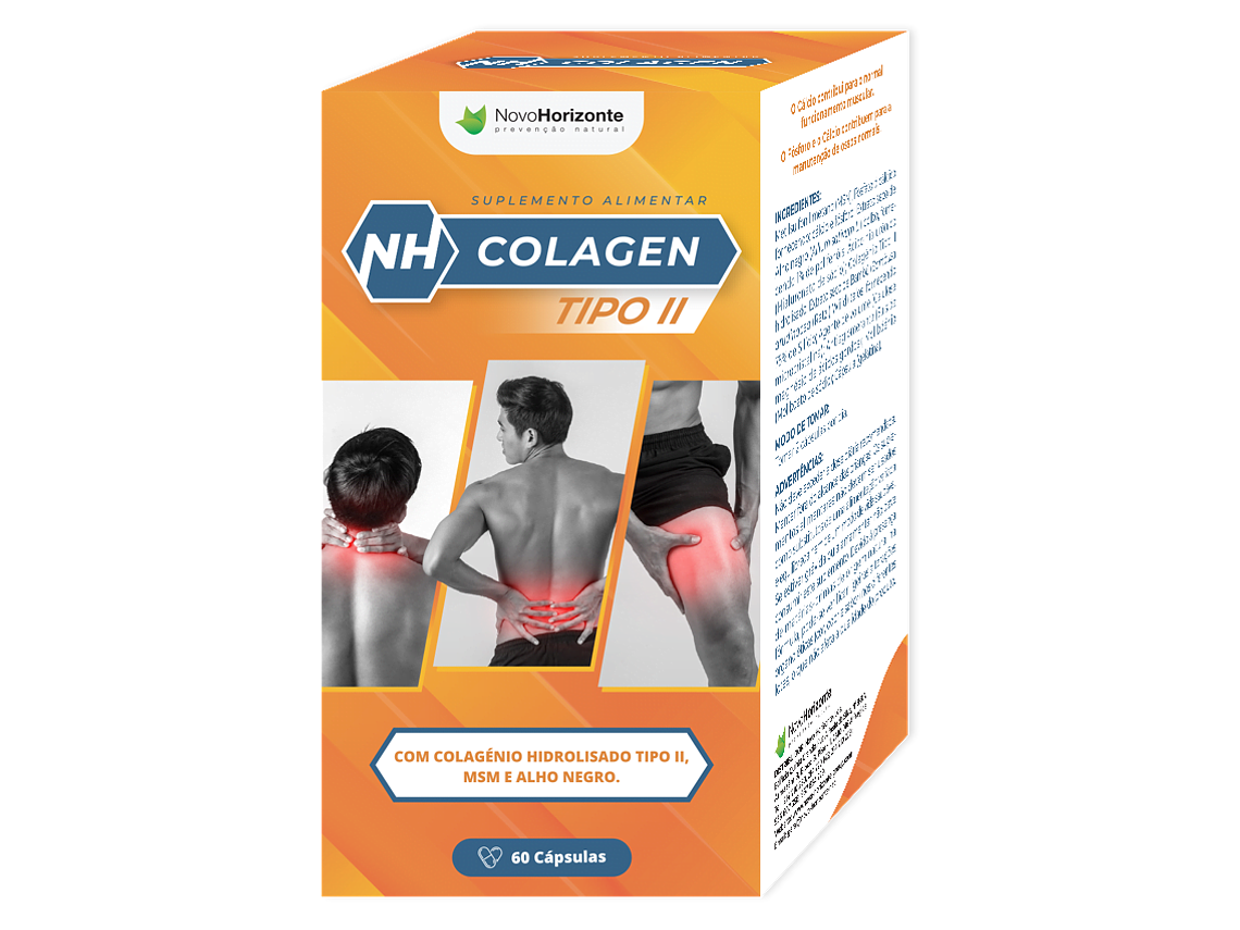NH Colagen Tipo II 60 Cápsulas Novo Horizonte 1