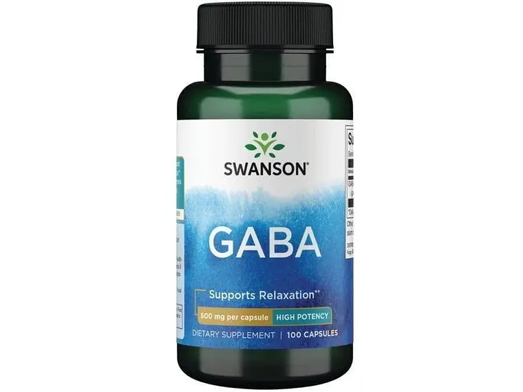 Gaba 500 Mg 100 Cápsulas  Swanson 1