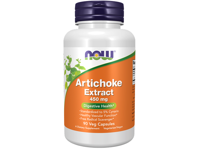 Artichoke Extract 450 mg 90 Cápsulas Now 1