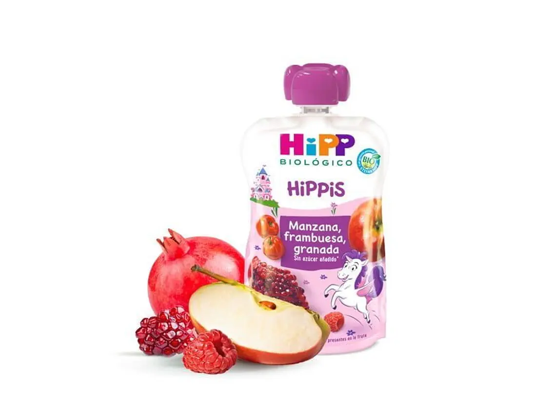 Puré De Maçã, Framboesa E Romã Bio 100 G Hipp 1