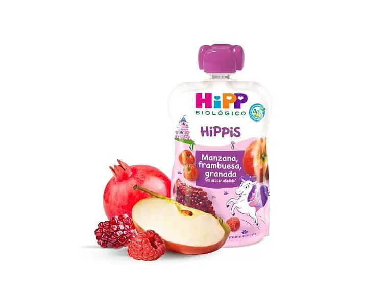 Puré De Maçã, Framboesa E Romã Bio 100 G Hipp 1