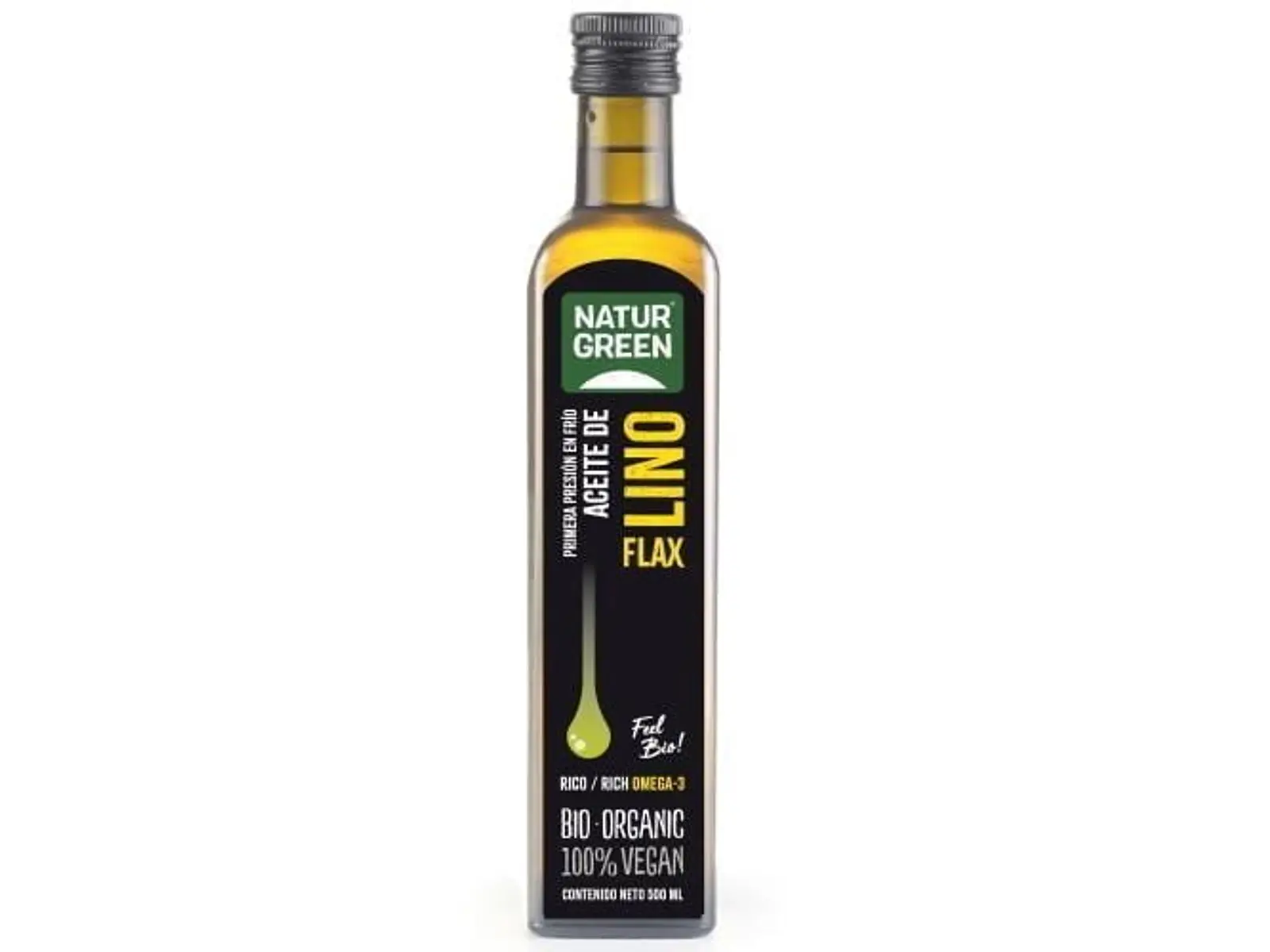 Óleo de Linhaça Bio 500 ml Naturgreen 1