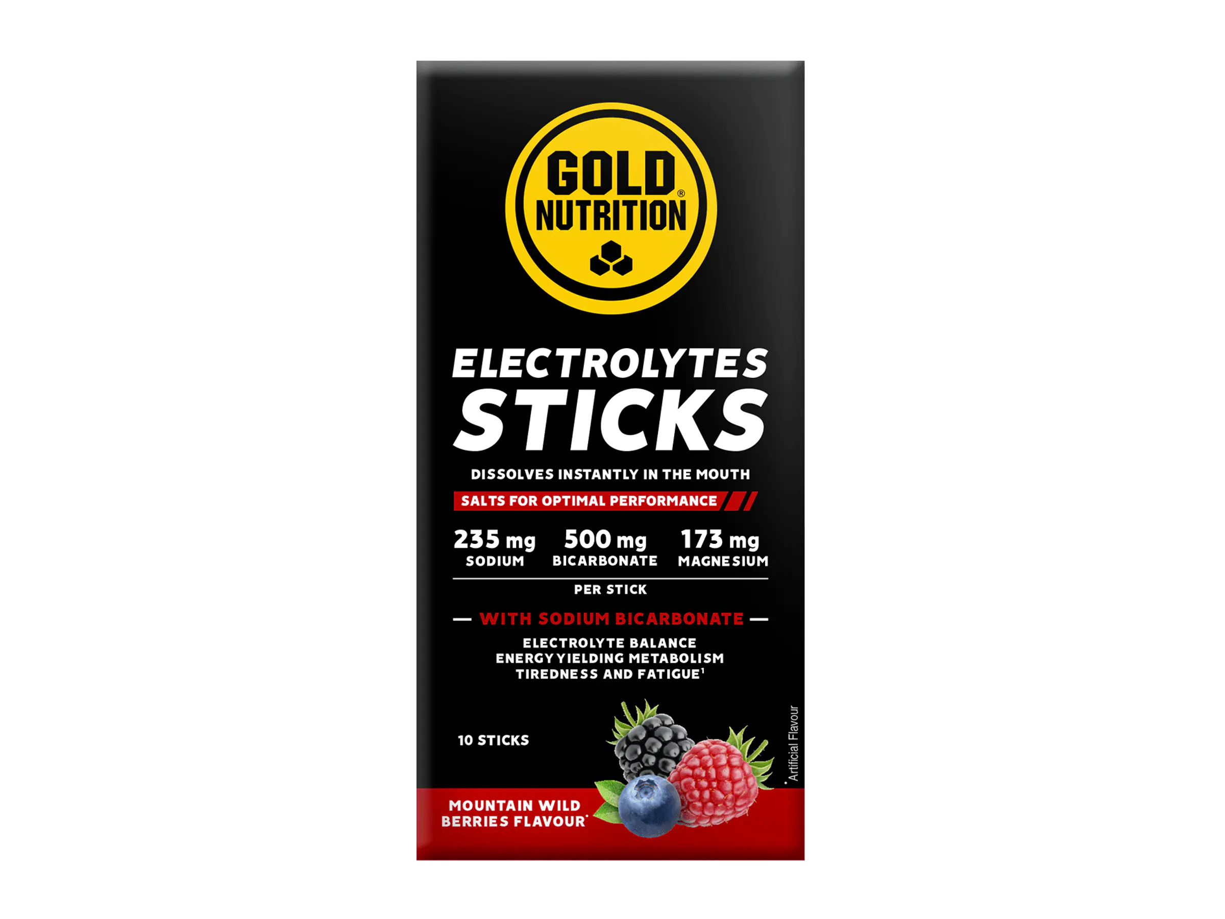 Electrolytes Sticks 10 Saquetas Gold Nutrition 1