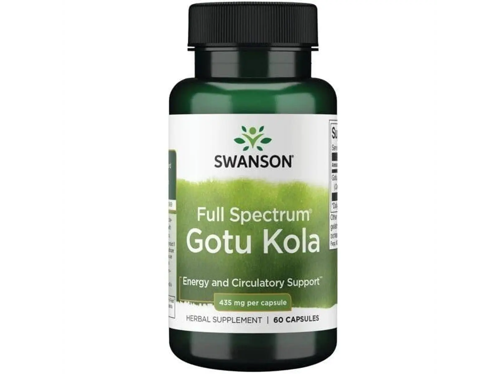 Full Spectrum Gotu Kola 435 Mg 60 Cápsulas  Swanson 1