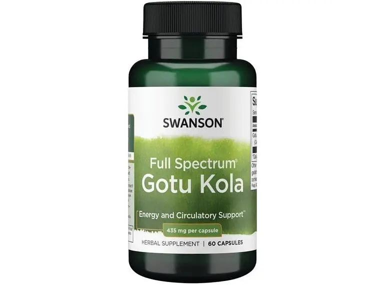 Full Spectrum Gotu Kola 435 Mg 60 Cápsulas  Swanson 1