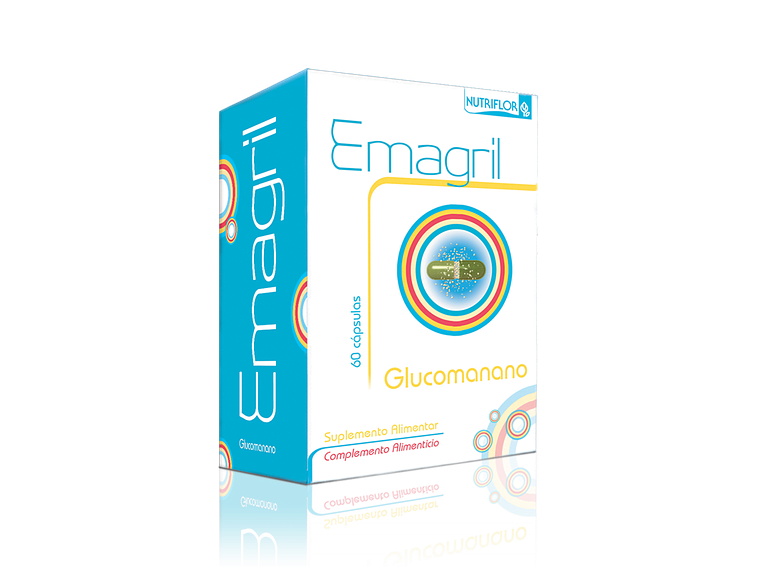 Emagril - Glucomanano 60 Cápsulas Nutriflor 1