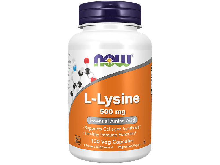 L-Lysine 500 mg 100 Cápsulas Now 1