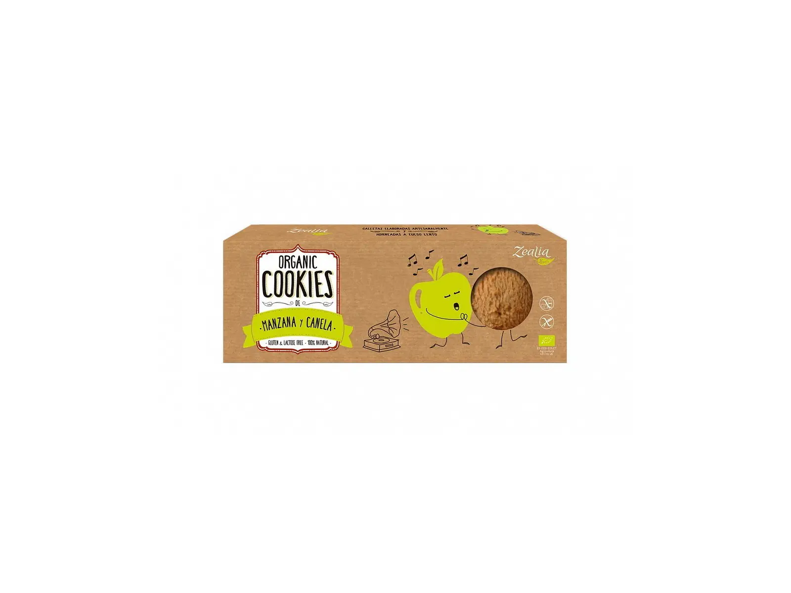 Cookies Maça e Canela Bio 135G Zealia 1