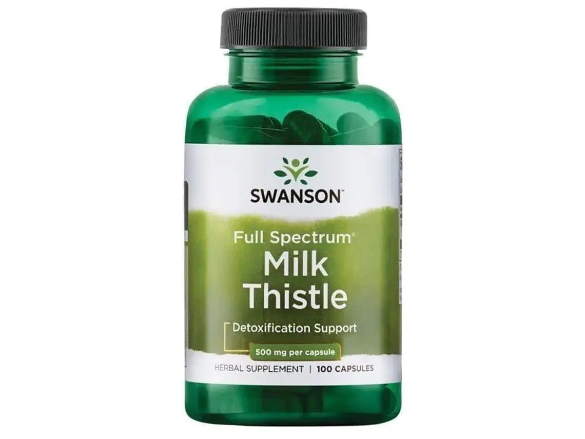 Full Spectrum Milk Thistle 500 Mg 100 Cápsulas Swanson 1