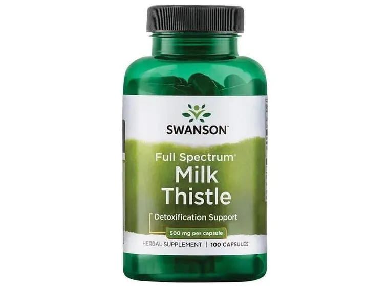 Full Spectrum Milk Thistle 500 Mg 100 Cápsulas Swanson 1