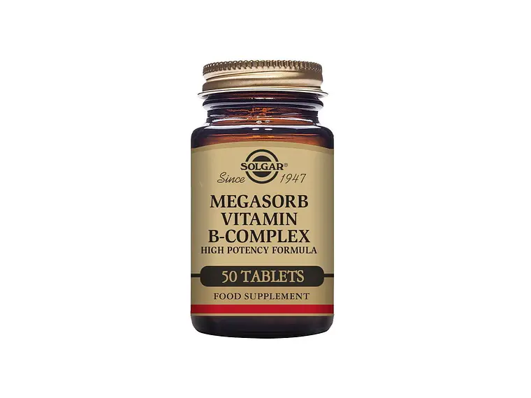 Megasorb Vitaminas do Complexo B 50 Comprimidos Solgar 1