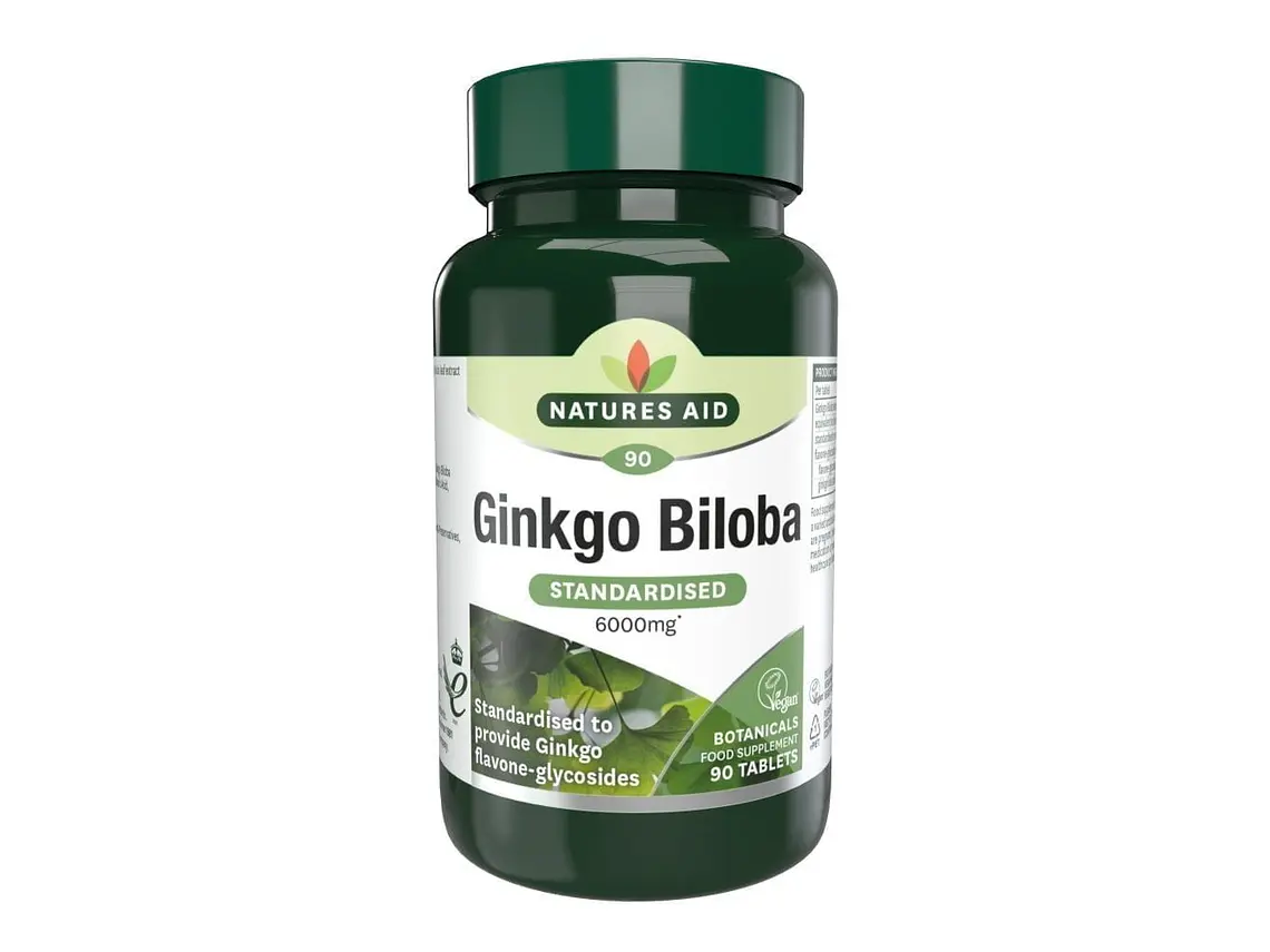 Ginkgo Biloba 120 Mg. 90 Comprimidos Natures Aid 1