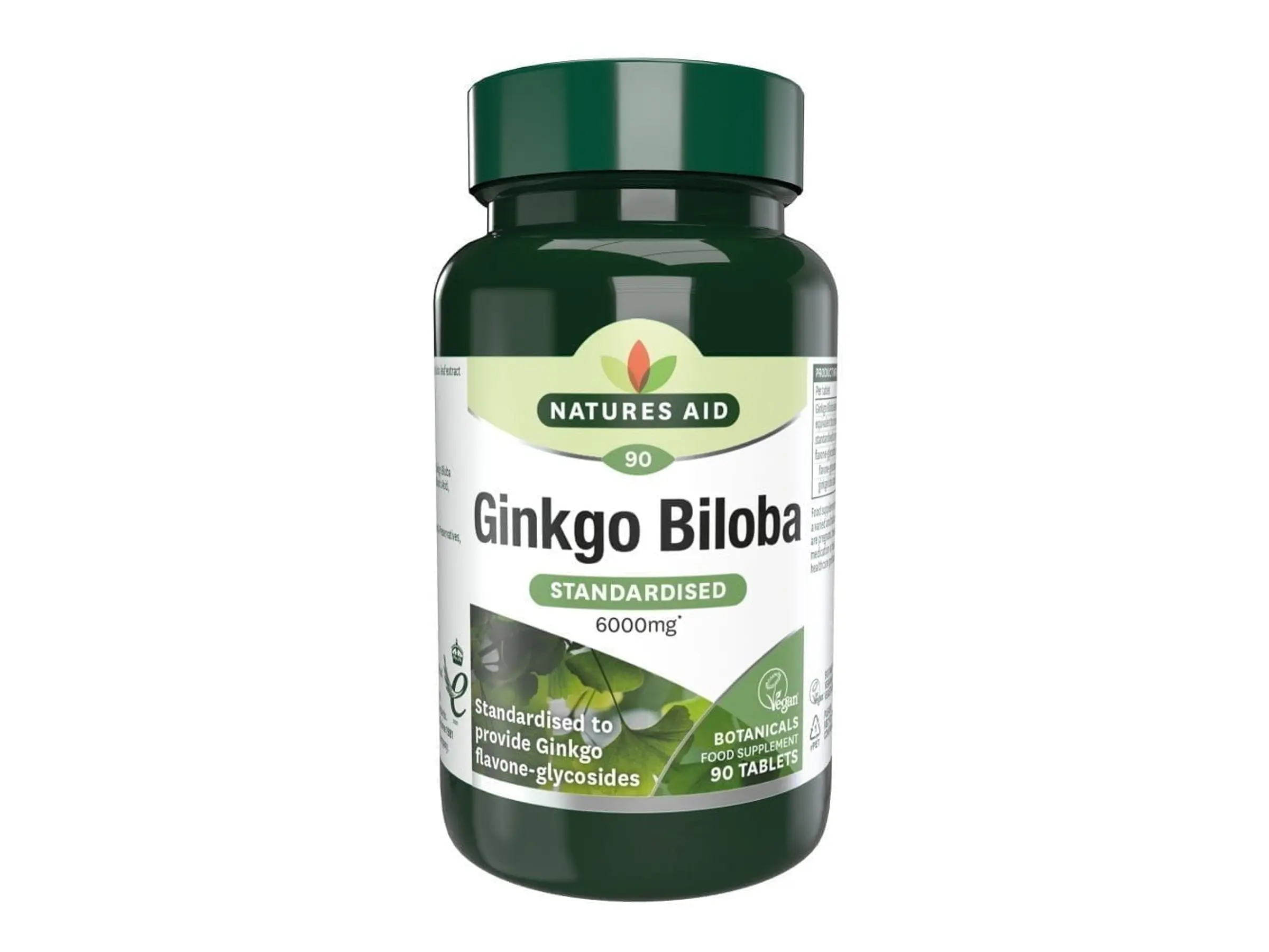 Ginkgo Biloba 120 Mg. 90 Comprimidos Natures Aid 1