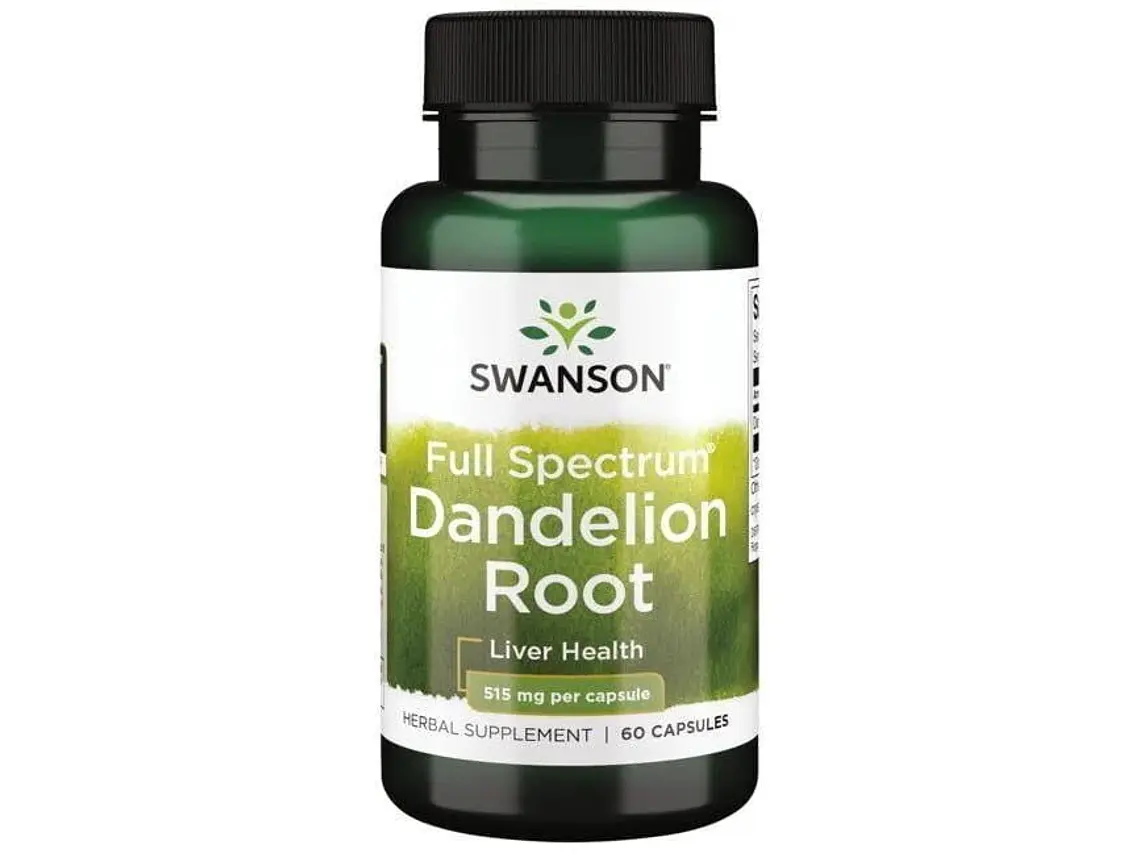 Full Spectrum Dandelion Root 515 Mg 60 Cápsulas  Swanson 1