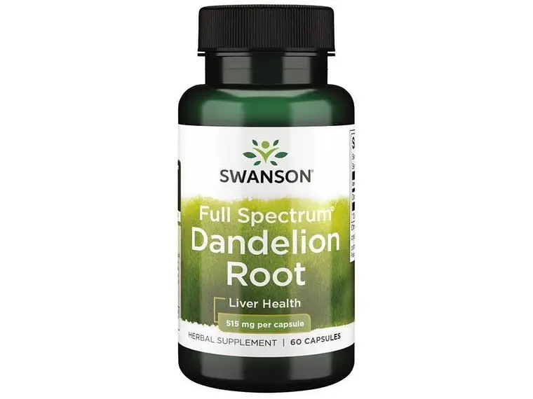 Full Spectrum Dandelion Root 515 Mg 60 Cápsulas  Swanson 1