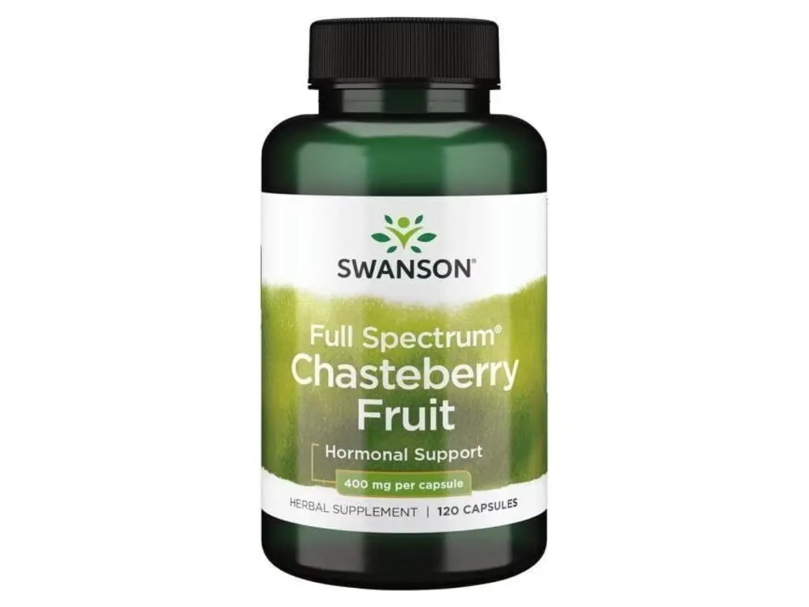 Full Spectrum Chasteberry Fruit 400 mg 120 Cápsulas Swanson 1