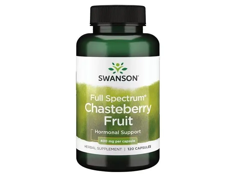 Full Spectrum Chasteberry Fruit 400 mg 120 Cápsulas Swanson 1