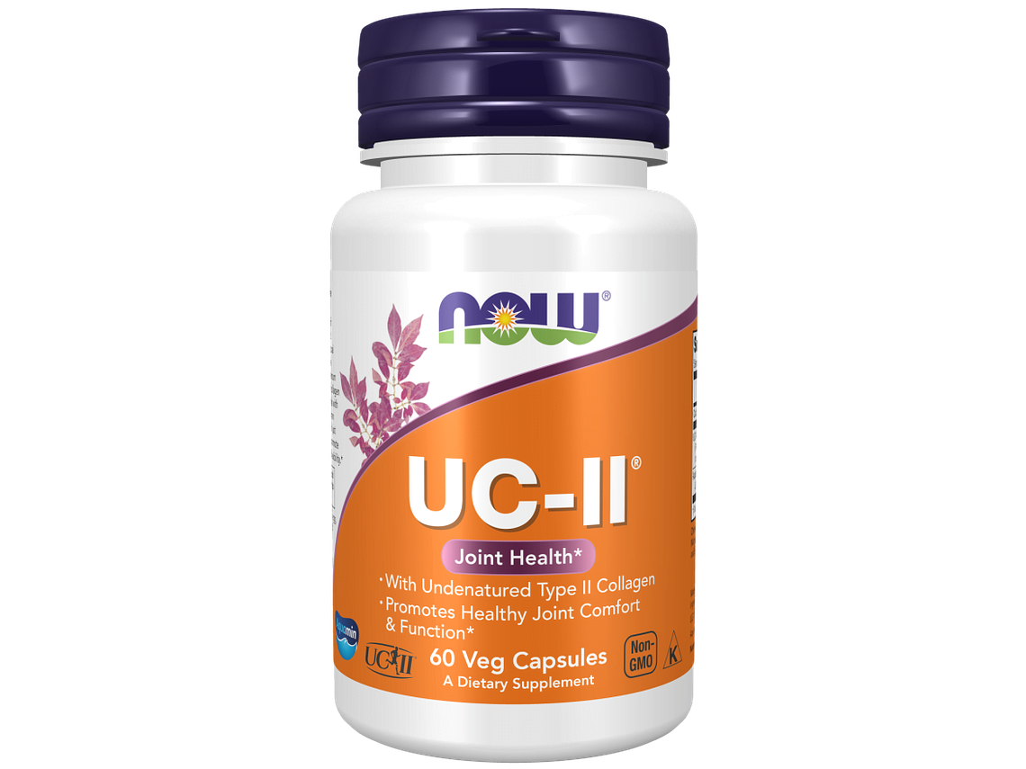UC-II® Type II Collagen 60 Cápsulas Vegetais Now 1