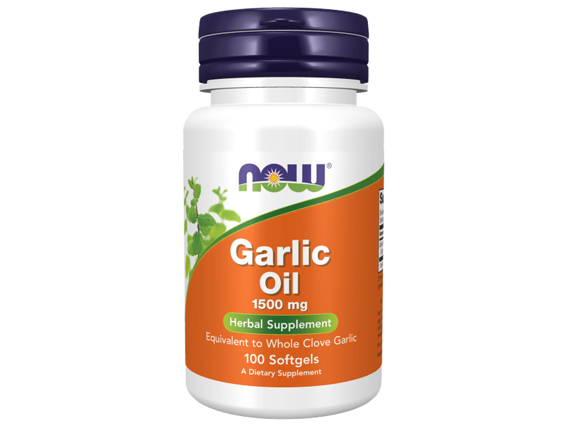 Garlic Oil 1500 Mg 100 Cápsulas Now 1