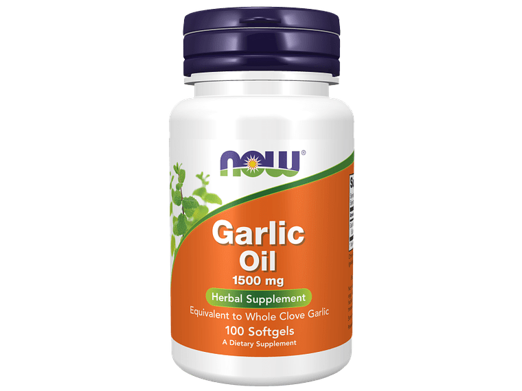Garlic Oil 1500 Mg 100 Cápsulas Now 1