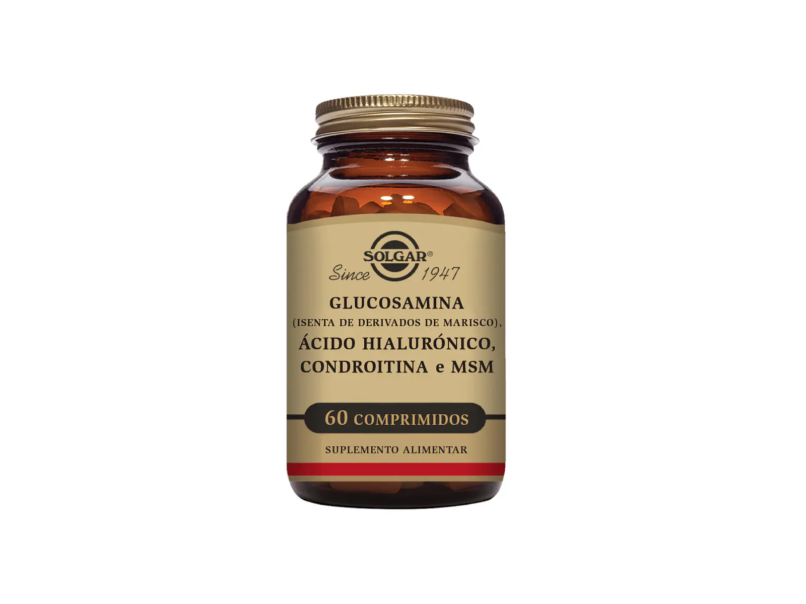 Glucosamina Ácido Hialurónico Condroitina MSM 60 Comprimidos Solgar 1