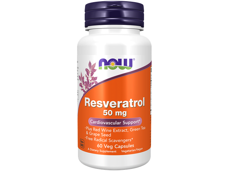 Resveratrol 50 Mg 60 Cápsulas Now 1