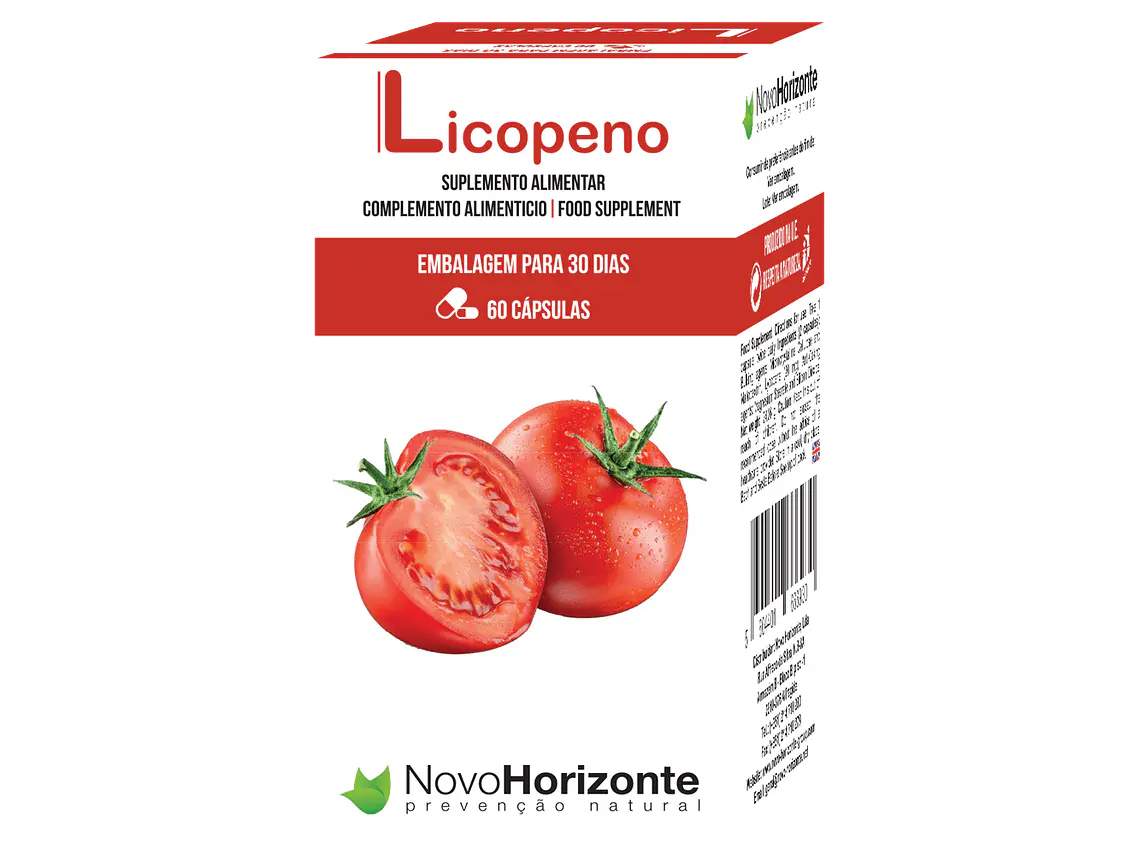 Licopeno 20 Mg 60 Comprimidos Novo Horizonte 1