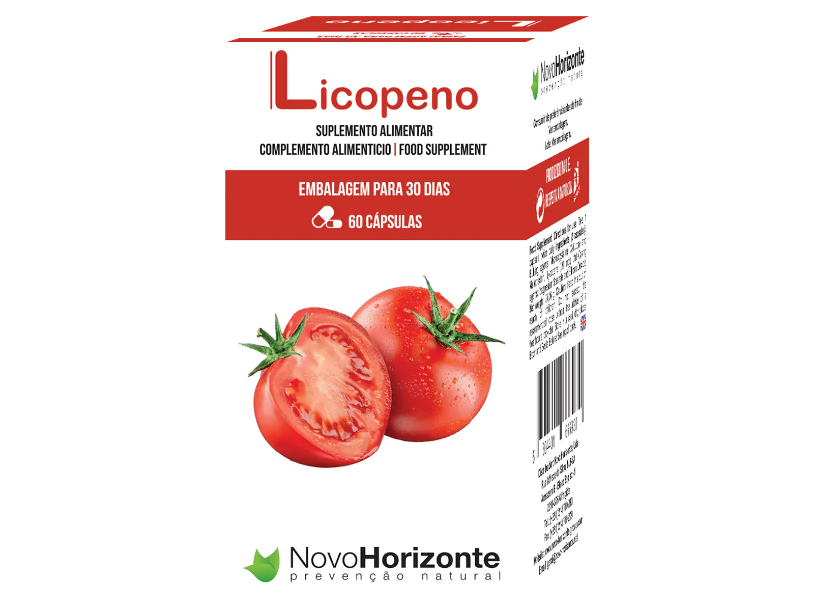 Licopeno 20 Mg 60 Comprimidos Novo Horizonte 1