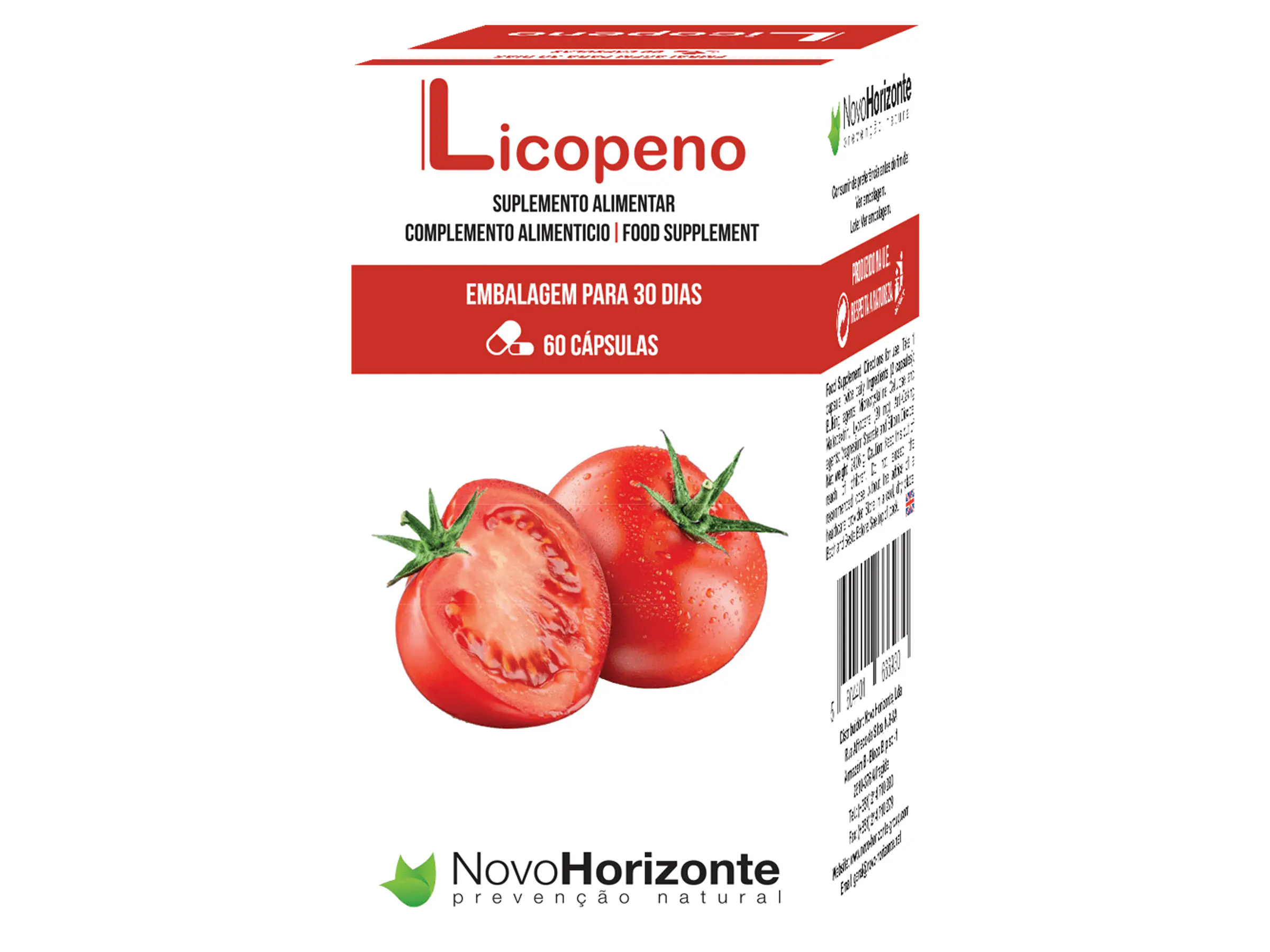 Licopeno 20 Mg 60 Comprimidos Novo Horizonte 1