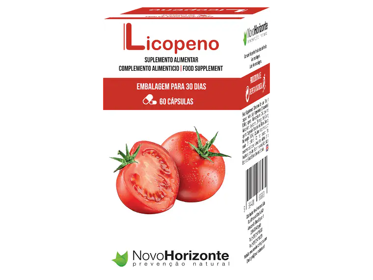 Licopeno 20 Mg 60 Comprimidos Novo Horizonte 1