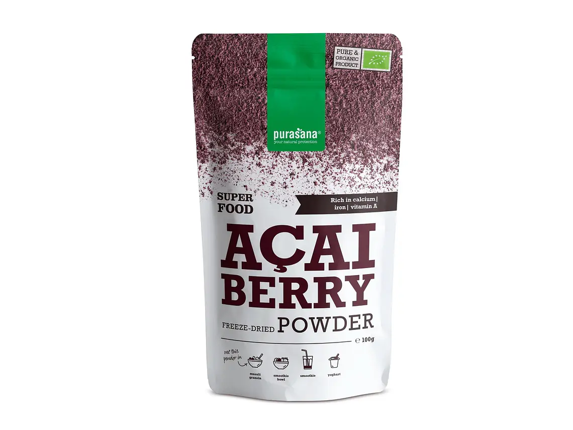 Açaí em Pó Bio 100g Purasana 1